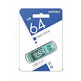 Флешка USB 2.0 64 ГБ Smartbuy Glossy (SB64GBGS-G)
