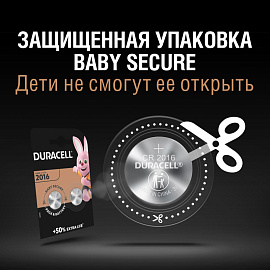 Батарейка CR2016 Duracell Specialty (2 штуки в упаковке) фото Батарейка CR2016 Duracell Specialty (2 штуки в упаковке)