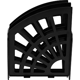 Лоток для бумаг веерный СТАММ "Эконом", 5-ти секционный, черный фото Лоток для бумаг веерный СТАММ "Эконом", 5-ти секционный, черный