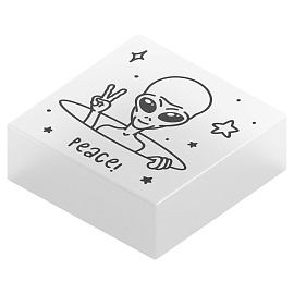 Ластик Berlingo "Aliens", прямоугольный, 28*28*12мм, флуоресцентный фото Ластик Berlingo "Aliens", прямоугольный, 28*28*12мм, флуоресцентный