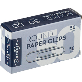 Скрепки канцелярские 50 мм Глобус С50-50 металлические (50 штук в упаковке) фото Скрепки канцелярские 50 мм Глобус С50-50 металлические (50 штук в упаковке)