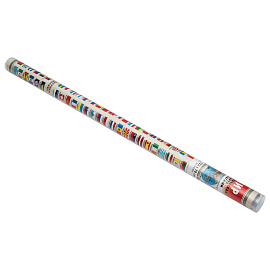 Настенная карта Мира политическая 1:30 000 000 с флагами