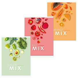 Тетрадь А4, 80 л., BRAUBERG, скоба, клетка, обложка картон, "Mix", 404046