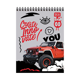 Блокнот А5 40л. на гребне BG "Будь смелее