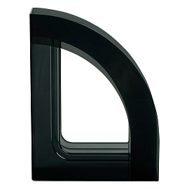 Лоток для бумаг вертикальный СТАММ "Респект", тонированный черный, ширина 70мм фото Лоток для бумаг вертикальный СТАММ "Респект", тонированный черный, ширина 70мм