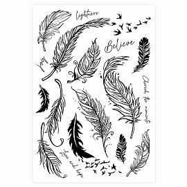 Наклейки-тату переводные АССОРТИ, Ч/Б, 11х20 см, PY