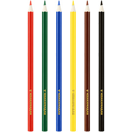 Карандаши цветные Мульти-Пульти "Чебурашка", 06цв., заточен., картон, европодвес