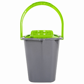 Ведро с отжимом York 10 л пластик (сливной носик)