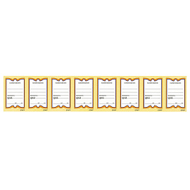 Ценники картонные "Бабочка 8", 45х70 мм, комплект 400 шт., STAFF, 128679