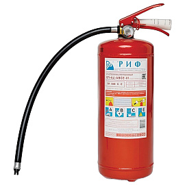 Огнетушитель порошковый РИФ ОП-4(з) (АВСЕ, 2А 55В СЕ, ЗПУ-латунь)