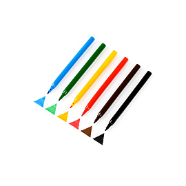 Фломастеры ArtSpace "Машинки", 06цв., картон, смываемые, европодвес