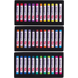 Пастель сухая художественная BRAUBERG ART CLASSIC, 36 цветов, круглое сечение, 181455