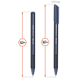 Ручка шариковая Berlingo "Triangle Twin" черная, 0,7мм, игольчатый стержень фото Ручка шариковая Berlingo "Triangle Twin" черная, 0,7мм, игольчатый стержень
