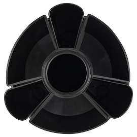 Настольный органайзер OfficeSpace "Минидеск", 11 предметов, вращающийся, черный