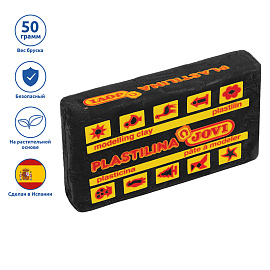 Пластилин растительный JOVI, черный, 50г