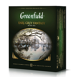 Чай черный Greenfield Earl Grey Fantasy 100 пакетиков (бергамот)