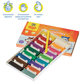 Пластилин Мульти-Пульти "Енот на Аляске", 18 цветов, 270г, со стеком, картон фото Пластилин Мульти-Пульти "Енот на Аляске", 18 цветов, 270г, со стеком, картон