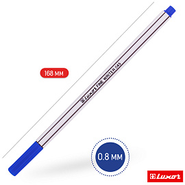 Ручка капиллярная Luxor "Fine Writer 045" синяя, 0,8мм фото Ручка капиллярная Luxor "Fine Writer 045" синяя, 0,8мм