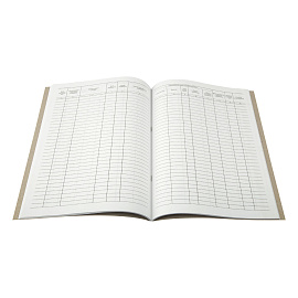 Журнал регистрации входящих документов А4, 48л., картон хром-эрзац, на скобе, блок офсетный