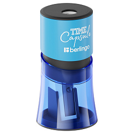 Точилка пластиковая Berlingo "TimeCapsule" 2 отверстия, контейнер, ассорти фото Точилка пластиковая Berlingo "TimeCapsule" 2 отверстия, контейнер, ассорти