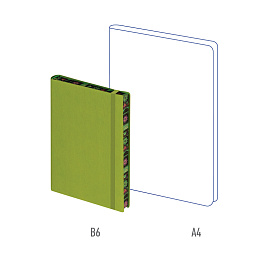 Ежедневник недатированный, В6, 160л., кожзам, Berlingo "Spring", салатовый, полноцветный срез