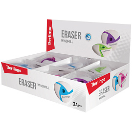 Ластик Berlingo "Windmill" треугольный, термопластичная резина, 45*45*12мм фото Ластик Berlingo "Windmill" треугольный, термопластичная резина, 45*45*12мм