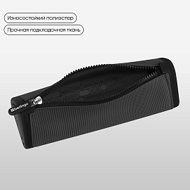 Пенал мягкий 1 отделение, 220*70*70 мм, Berlingo "Black", полиэстер