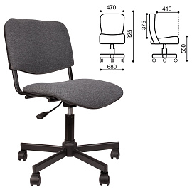 Кресло КР09, без подлокотников, серое, КР01.00.09-102- фото Кресло КР09, без подлокотников, серое, КР01.00.09-102-