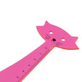 Линейка 15см Мульти-Пульти "Кошка", пластиковая, прозрачная, розовая европодвес фото Линейка 15см Мульти-Пульти "Кошка", пластиковая, прозрачная, розовая европодвес