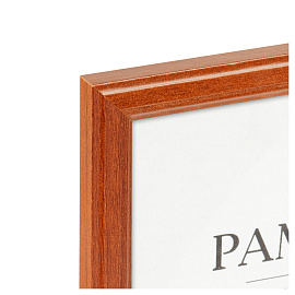 Рамка деревянная (МДФ) 21*30см, OfficeSpace, №1, акриловое небьющееся стекло, красное дерево