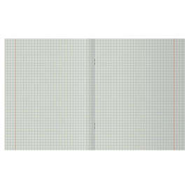 Тетрадь 96л., А5 клетка BG, бумвинил, синий, суперэконом