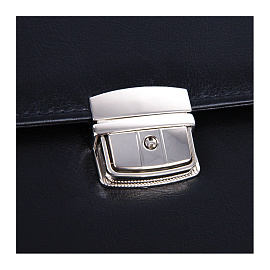 Портфель OfficeSpace "Irida", кожзам, черный, 2 отделения, метал. замок фото Портфель OfficeSpace "Irida", кожзам, черный, 2 отделения, метал. замок