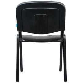 Стул Helmi HL-F01 "Изо", каркас черный, обивка ткань серая