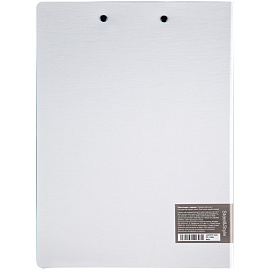 Папка-планшет с зажимом Berlingo "Steel&Style" А4, пластик (полифом), белая фото Папка-планшет с зажимом Berlingo "Steel&Style" А4, пластик (полифом), белая