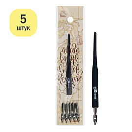 Держатель в комплекте с плакатными перьями ArtSpace, 5шт фото Держатель в комплекте с плакатными перьями ArtSpace, 5шт
