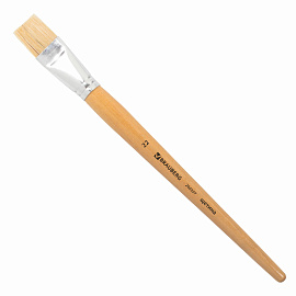 Кисть BRAUBERG, щетина, плоская, № 22, 200207