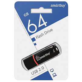 Флешка USB 2.0 64 ГБ SmartBuy Crown (SB64GBCRW-K)