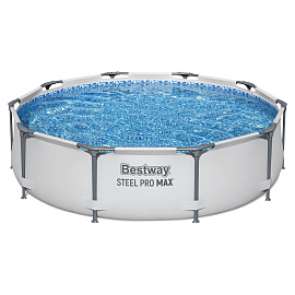 Каркасный бассейн "Steel Pro Max" 305х76 см, 4678 л, усиленный каркас, BESTWAY, 56406