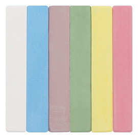 Мел цветной квадратный 6 штук, ЮНЛАНДИЯ "ЮНЛАНДИК И ОКРУЖАЮЩИЙ МИР", картонная упаковка, европодвес, 227447