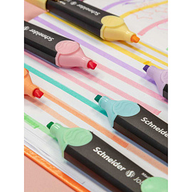 Текстовыделитель Schneider "Job" пастельный ванильный, 1-5мм фото Текстовыделитель Schneider "Job" пастельный ванильный, 1-5мм