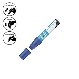 Маркер акриловый Schneider "Paint-It 330" 15мм, прямоугольный, синий фото Маркер акриловый Schneider "Paint-It 330" 15мм, прямоугольный, синий