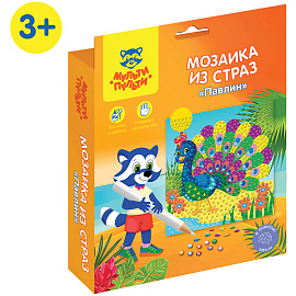 Мозаика из страз Мульти-Пульти "Павлин