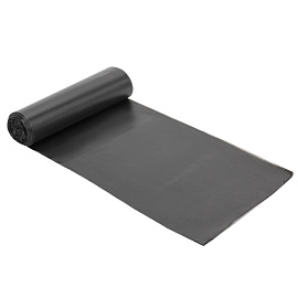 Мешки для мусора на 30 л Paclan Standart черные (ПНД, 7.3 мкм, в рулоне 20 шт, 50х60 см)