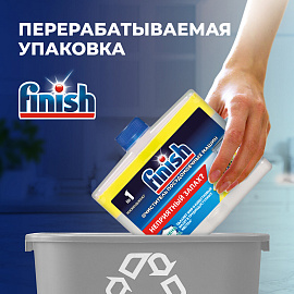 Очиститель для посудомоечных машин 250 мл FINISH, с ароматом лимона, 3077805 фото Очиститель для посудомоечных машин 250 мл FINISH, с ароматом лимона, 3077805