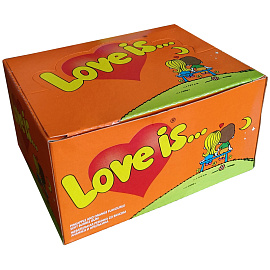 Жевательная резинка Love is..., ананас-апельсин. Цена за 1 жевательную резинку