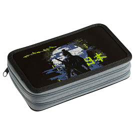 Пенал 2 отделения, 190*110 ArtSpace "Samurai", ламинированный картон