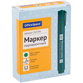 Маркер перманентный OfficeSpace "8004А" зеленый, пулевидный, 3мм фото Маркер перманентный OfficeSpace "8004А" зеленый, пулевидный, 3мм