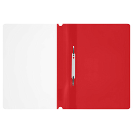 Папка-скоросшиватель пластик. СТАММ А4, 160мкм, красная с прозр. верхом