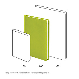 Ежедневник недатированный, А5, 136л., кожзам, OfficeSpace "Winner", салатовый