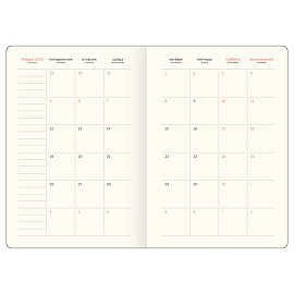 Ежедневник датированный 2026г., А5, 176л., твердый переплет, кожзам Soft touch, BG "Magnet. Vanilla", ванильный, магнитный клапан